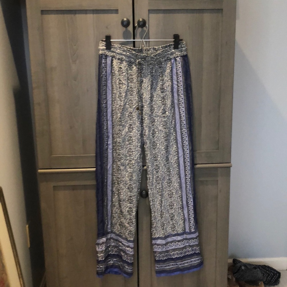 Boho drawstring pants, size small